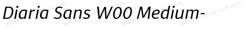 Diaria Sans W00 Medium字体转换